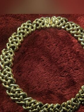 Givenchi Gold Tone Women's Braided Chain Necklace